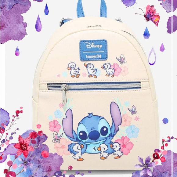Loungefly Handbags - 🌸🌺🐥Loungefly Disney Lilo & Stitch Stitch With Ducks Mini Backpack